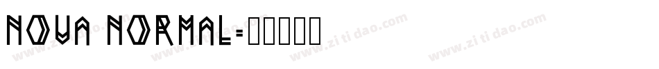 Nova Normal字体转换